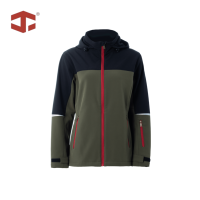 Veste de travail softshell 3 couches pour femme JIADE, imperméable, coupe-vent, respirante, à capuche, pour les travaux en entrepôt et en extérieur