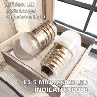 Ampoule LED miniature en verre à culot E5.5, indicateur de bureau DC, 90 CRI, dimmable, spot