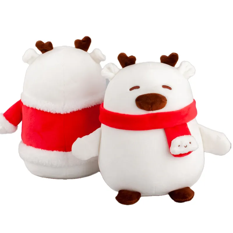 लियान हॉट सेलिंग जुगेट्स पैरा निनोस प्यारा क्रिसमस डे उपहार भरवां आलीशान पशु खिलौने लाल पोशाक भालू