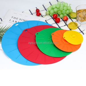 Soldes B2B : Couvercles en silicone réutilisables résistants à la chaleur pour micro-ondes, anti-éclaboussures, adaptés aux tasses, bols, assiettes, casseroles et poêles - Product Image 1