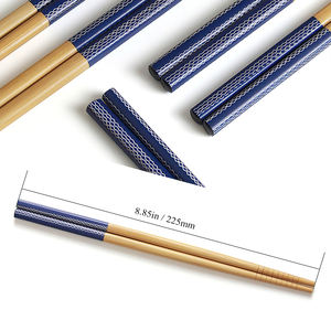 Baguettes en bambou personnalisées avec logo <span class=keywords><strong>Lucky</strong></span> Cat, ensemble de baguettes à sushi réutilisables et mignonnes - Product Image 4