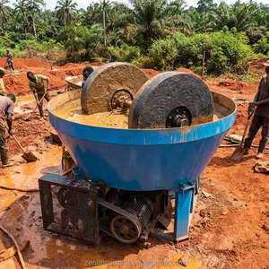 大型金矿设备湿式盘磨机价格，选矿机械金银铅湿式盘磨机（适用于非洲） - Product Image 1