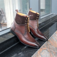 2021 Dernière Collection Bottes Hautes Italiennes en Gros, Cuir Véritable Bottes Mixtes, Chaussures Habillées Oxford pour Hommes pour Fêtes