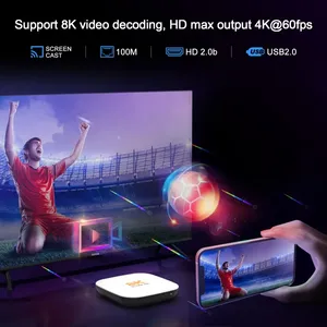 H96 MAX <span class=keywords><strong>IPTV</strong></span> STB 8K Streaming Smarter OTT Set-top Box Wifi 6 Google Android Europa Alemania Francia Reino Unido - Product Image 6