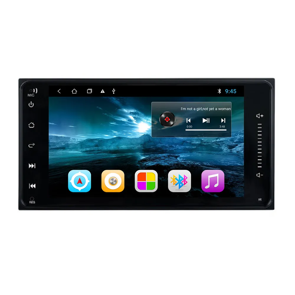 2GB+16GB 7 Inch Universal Car Stereo Multimedia Player with Wifi Touch Tablet for Toyota Corolla Auris Vios