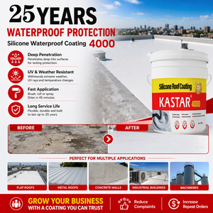 <span class=keywords><strong>Precio</strong></span> al por Mayor KASTAR 4000 Revestimiento Exterior de Silicona Impermeable con 25 Años de Durabilidad para Techos y Terrazas - Product Image 5