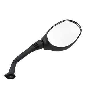 Rétroviseur de moto convexe grand angle universel, rétroviseur de remplacement pour scooter, matériau ABS noir - Product Image 1