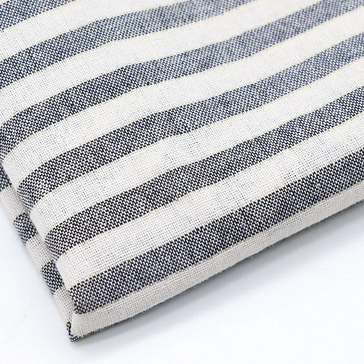 Woven plain Dyed stripe Cloth Fabric TC blend fabric for Shirt suiting