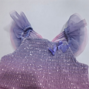 Vestido de princesa brillante para niñas, capas de lentejuelas y tul, diseño dulce, ideal para fiestas de cumpleaños y actuaciones <span class=keywords><strong>en</strong></span> el escenario - Product Image 4