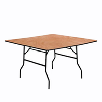 Table en bois 6ft/8ft, 72in, pour banquet de mariage, table de fête, hôtel, location, 10 ou 8 personnes, vente en gros, livraison gratuite