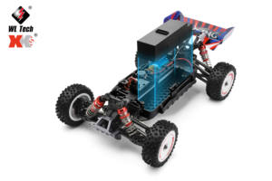 WL टॉयज <span class=keywords><strong>1</strong></span> स्केल <span class=keywords><strong>12</strong></span> इलेक्ट्रिक 4WD ड्राइव रेसिंग कार नंबर 124008 60Km/H - Product Image 3