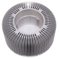 Prototype de dissipateur de chaleur personnalisé usinage profil de dissipateur de chaleur en aluminium incurvé semi-circulaire extrudé