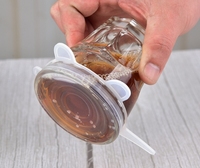 Couvercles extensibles en silicone pour la cuisine-Lot universel de 6 couvercles extensibles en silicone pour le stockage des aliments