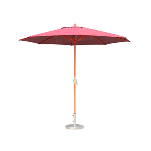 <span class=keywords><strong>3M</strong></span> Parapluie En Bois Jardin Extérieur <span class=keywords><strong>Parasol</strong></span> <span class=keywords><strong>Rond</strong></span> En Forme De Soleil Jardin <span class=keywords><strong>Parasol</strong></span> Droit Avec Structure En Hêtre - Product Image 1