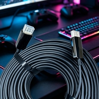 Câble vidéo en fibre optique DisplayPort 2.1 AOC 8K DP vers DP pour projecteur HDTV et moniteur