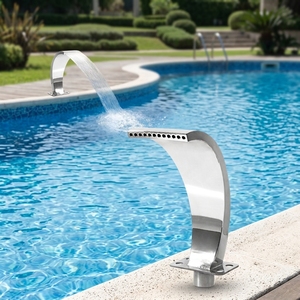 Hot Selling Stainless Steel Pool Waterfall <strong>Water</strong> Feature Swimming Pool <strong>Water</strong> <strong>Fall</strong> - Product Image 1
