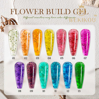 Extension d'ongles Gel UV Marque privée Constructeur de fleurs Vernis Gel UV