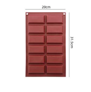 Hy Silicone 12 khoang financier khuôn cho nướng năng lượng thanh sô cô la thanh khuôn - Product Image 4