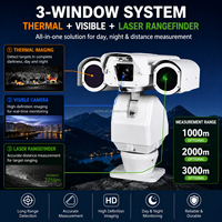 Caméra thermique bi-spectrale longue portée POE avec détection AI des personnes/véhicules, surveillance 24/7 jour et nuit pour sites industriels