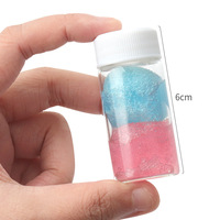 Nettoyant multifonctionnel pour pinces à cils 30 ml avec éponge intégrée, solution de nettoyage pour outils à cils, pour l'élimination des résidus de colle