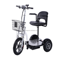 Scooter électrique pliable à trois roues, moteur sans balais 48V 1000W, durable, étanche, haute vitesse, en alliage d'aluminium, modèle pour adultes, télécommande