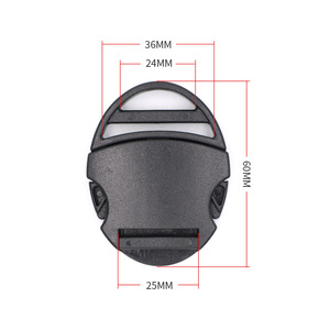 Hebilla de Plástico A180 de 25 mm Ajustable de un Solo Tirón para Riñonera, Correa de Hombro, Accesorio para Mochila - Product Image 3
