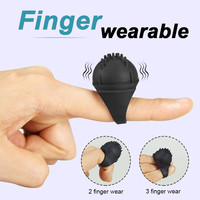 Taschen-Mini G-Punkt Orgasmus Weiblicher Masturbator Sexspielzeug Fingerring Vibrator für Frauen Klitoris-Stimulator