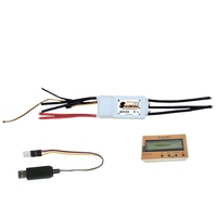 Contrôleur de vitesse électronique (ESC) Flier 22S 400a OPTO avec refroidissement par tuyau d'eau pour bateaux RC marins et planches de surf, avec boîtier de programmation
