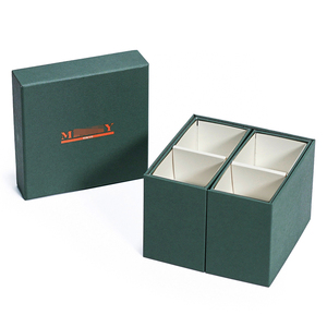 Caja <span class=keywords><strong>de</strong></span> Regalo Rígida con Doble Apertura y Logotipo Personalizado, Excelente Experiencia <span class=keywords><strong>de</strong></span> Desempaquetado, Caja <span class=keywords><strong>de</strong></span> Embalaje <span class=keywords><strong>de</strong></span> Papel Verde con Logotipo Dorado para Chocolate - Product Image 1