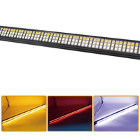 Nouvelle barre lumineuse de signalisation d'urgence pliable à trois rangées de 60 pouces pour camionnettes/SUV, étanche IP67, 50W, 12V, montage facile