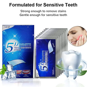 14 जोड़े नए मिंट स्वाद दांत सफेद करने वाली स्ट्रिप्स कस्टम-फिट मौखिक देखभाल सफेद करने वाले पीले दाग और पट्टिका हटाने के स्ट्रिप्स - Product Image 2