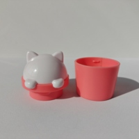 Tubes de baume à lèvres personnalisé mignon en forme de cactus doux parfumé lueur pour les lèvres soin maquillage végétalien rose traitement quotidien pour enfants