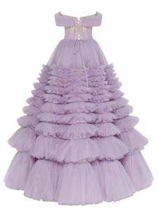 Vestidos de Fiesta LY-PD0255 con Falda Escalonada, Elegantes Vestidos de Noche de Lujo para Mujer, Vestidos de Tul Multicolores con Hombros Descubiertos - Product Image 5