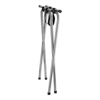 Support de plateau double chromé pliable