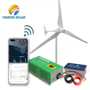 TF 2KW风力绿色设备风力发电机和太阳能系统价格混合系统