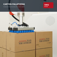 Solution de palettisation industrielle Wanerx 860 kg avec moteur à engrenages PLC et ventouses pour la manutention logistique rapide des cartons en usine