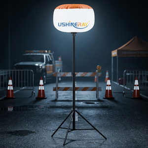 Lampe à ballon LED super lumineuse 150W à haut lumen avec trépied 360° °   Lampe étanche sans ombre pour le camping, éclairage d'urgence temporaire pour chantier - Product Image 4