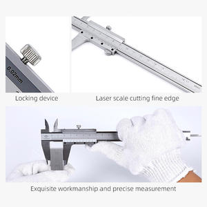Calibradores <span class=keywords><strong>Vernier</strong></span> imperiales métricos de alta precisión de 0-150mm 0-200mm 0-300mm herramienta de medición de acero al carbono de acero inoxidable - Product Image 6
