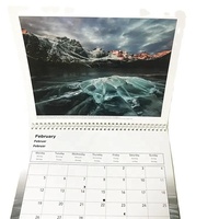 Calendriers mensuels personnalisés en couleur CMJN de haute qualité, calendrier de l'avent de bureau, impression de calendrier de table