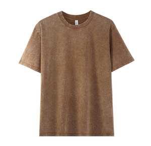 Camiseta Unisex de Alta Calidad OEM, Lavada al Ácido, Estilo Vintage, 100% Algodón, Oversize, Streetwear, Impresión DTG Personalizada, Anti-Pilling, 250 Gsm - Product Image 6