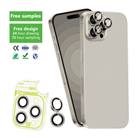 Protecteur d'objectif d'appareil photo de haute qualité Aurey Factory pour iPhone 16 15 14 Pro Max Plus