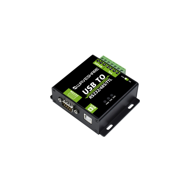 Waveshare FT232RNL/CH343G USB to RS232/485/TTL Interface Converter Industrial Grade Isolated USB Converter Plastic 5V