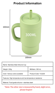 Gobelet à bec en silicone pour enfants avec couvercle à visser, design minimaliste, pour les voyages, la randonnée, le camping, sans BPA - Product Image 2
