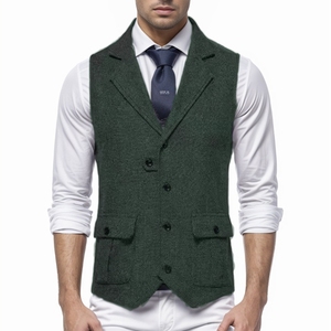 <span class=keywords><strong>Chaleco</strong></span> <span class=keywords><strong>de</strong></span> Tweed <span class=keywords><strong>de</strong></span> espiga para hombre, chalecos <span class=keywords><strong>de</strong></span> <span class=keywords><strong>traje</strong></span> <span class=keywords><strong>de</strong></span> hombre <span class=keywords><strong>de</strong></span> un solo pecho, <span class=keywords><strong>chaleco</strong></span> informal inteligente marrón/<span class=keywords><strong>azul</strong></span>/verde, <span class=keywords><strong>chaleco</strong></span> Punk para padrinos <span class=keywords><strong>de</strong></span> boda - Product Image 4