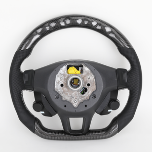Volante Deportivo de Fibra de Carbono con Botón de Encendido y LED para Volkswagen <span class=keywords><strong>VW</strong></span> Golf 5 6 7 MK7 <span class=keywords><strong>Polo</strong></span> <span class=keywords><strong>GTI</strong></span> Passat B8 Tiguan Jetta Arteon T-Roc - Product Image 2