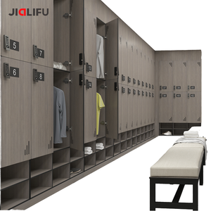 ตู้เก็บของห้องล็อกเกอร์ JIALIFU พร้อมกุญแจรหัสอิเล็กทรอนิกส์และชั้นวางของสำหรับใช้ในโรงยิม - Product Image 1