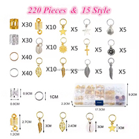 Anelli per trecce all'ingrosso, gioielli per dreadlock, perline per capelli, accessori per trecce, fermagli, anelli, spirali e locs
