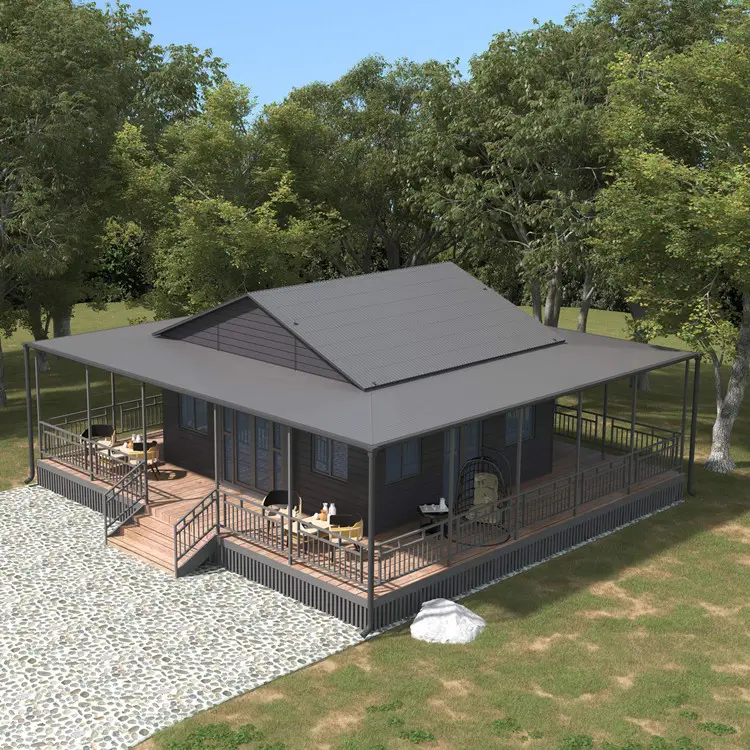 2024 Hot Sale Wholesale Australia Double Wing Expandable Container House Folding 20Ft Tiny Home Villa