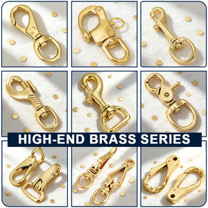 Ganchos de Clip de Latón Macizo con Perno Giratorio y Anilla, de Extremo Simple, para Llavero, <span class=keywords><strong>Collar</strong></span> de Perro, Correa de Mascota, Asta de Bandera, Lisos - Product Image 2