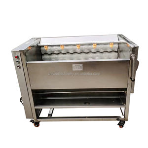 Wurzelgemüse Wasch-und Schälmaschine Süßkartoffel Ingwer Rettich Peeling Reinigungs maschine Roller Brush Peeling Verarbeitung - Product Image 5